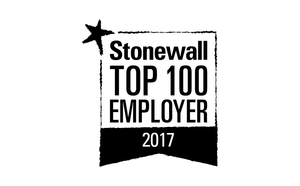 Stonewall Top 100 Employer United Kingdom 2017 award