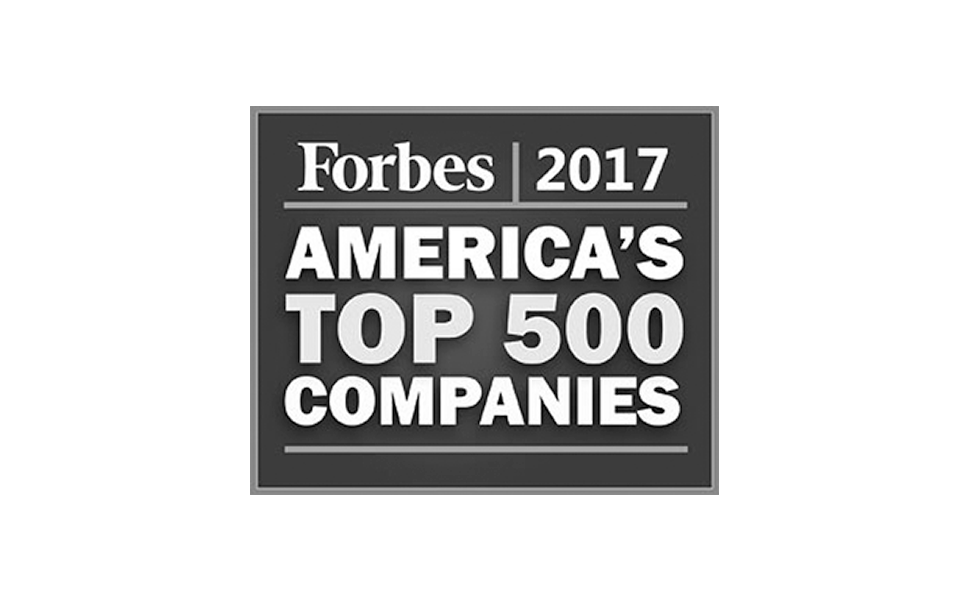 Forbes America's Top 500 Companies 2017 award