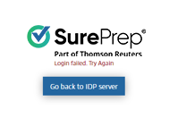 Select Go Back to IDP Server