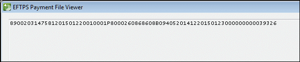 EFTPS Payment file viewer