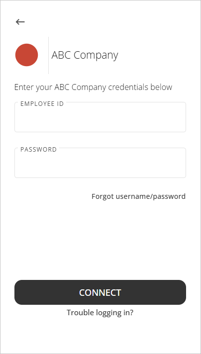Provide the requested credentials