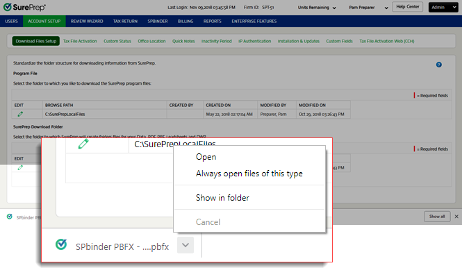 Open the downloaded file