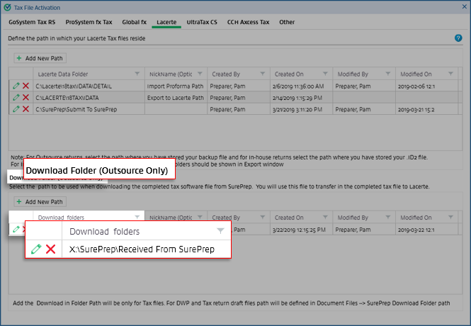 Select Add New Path from the Download Folder section