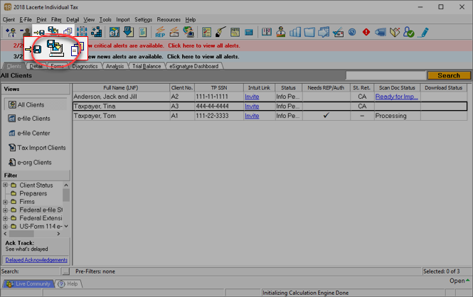 Select the Restore icon