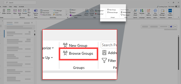 Select Browse Group