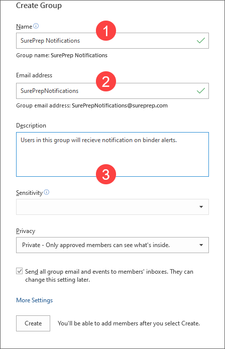SurePrepNotifications email address