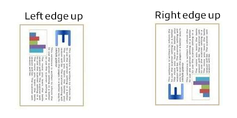 Left and Right edge up documents