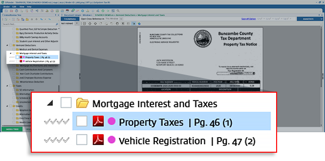 Pink icon next to a workpaper
