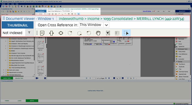 Document Viewer window header