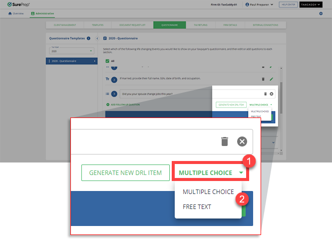Select MULTIPLE CHOICE