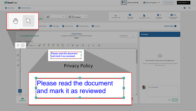Select the annotation to delete