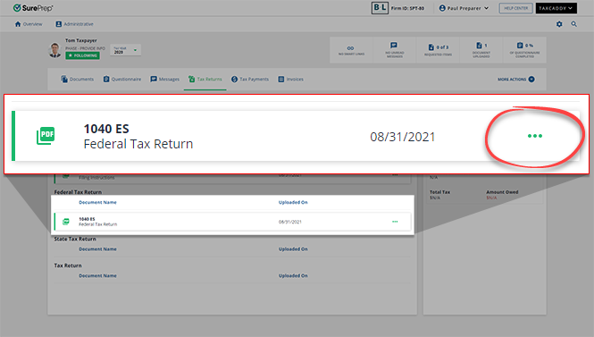 Select the Menu icon