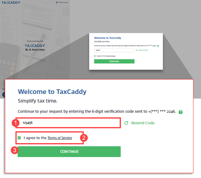 Enter the verification code