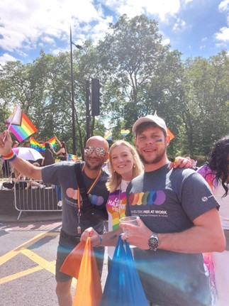 Our Pride at Work UKI chapter participated in the Pride in London Parade. The Pride in London Parade 2023 was an extraordinary day that brought together people from diverse backgrounds, united by the spirit of inclusivity, acceptance, and love. 